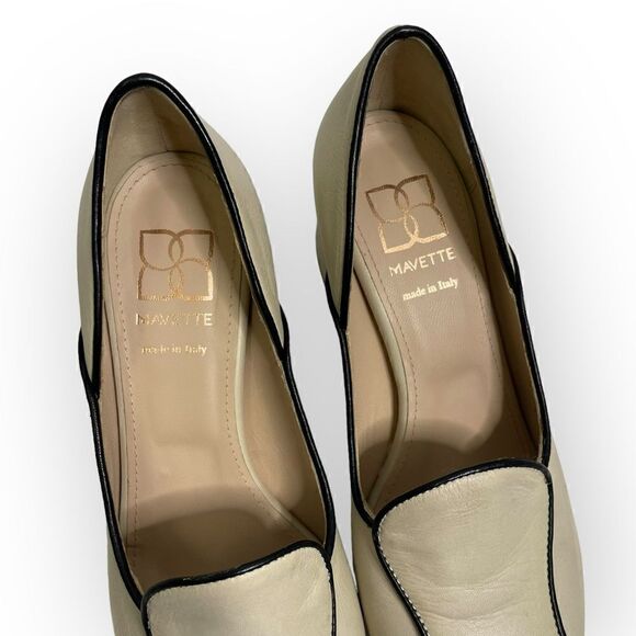 Mavette Fiona Loafer in Ivory Calf Skin 37.5 - Picture 4 of 12